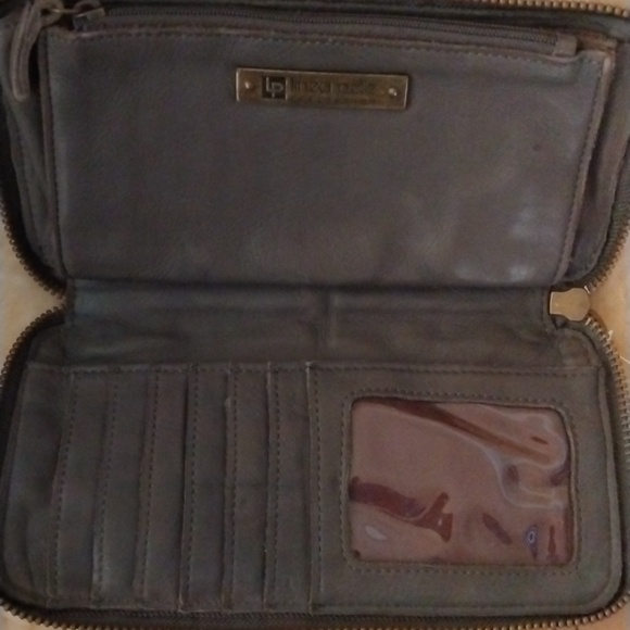 Linea Pelle Leather Zippered Wallet - Picture 4 of 7
